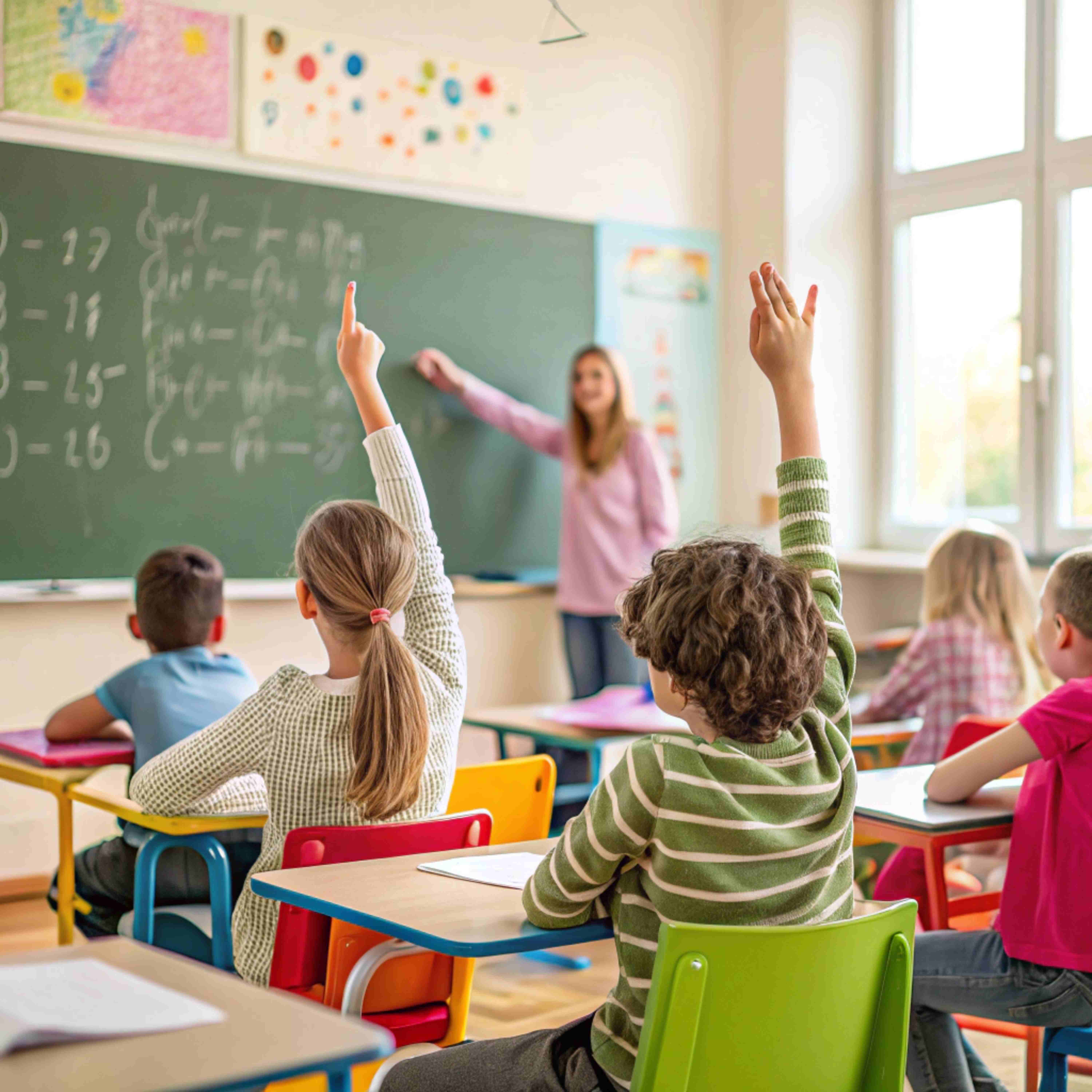 Students and families on an admissions tour at Emmanuel Lutheran School